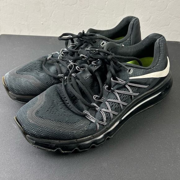 Nike Air Max 2015 Black White Running Sneakers - Picture 1 of 7